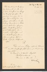 k.k. naturhistorisches Hofmuseum, Intendanzakten 1885-1896 (Hauer), Aktenzahl Z.305/1888, Seite 1